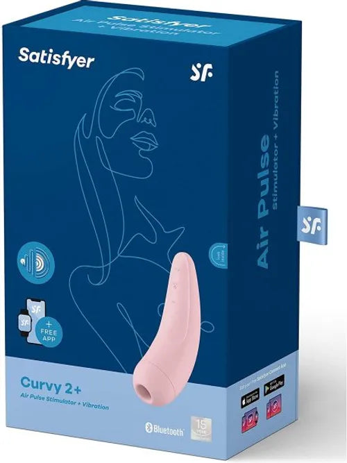 Stimulateur connecté Satisfyer Curvy 2+ - Rose