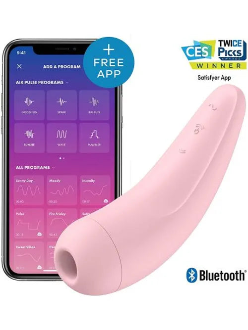 Stimulateur connecté Satisfyer Curvy 2+ - Rose